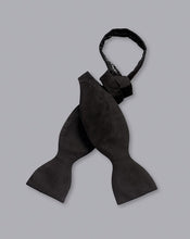 Load image into Gallery viewer, Silk Barathea Self-Tie Bow Tie - Black