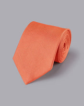 Load image into Gallery viewer, Stain Resistant Silk Tie - Orange