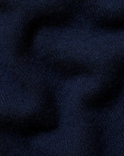 Load image into Gallery viewer, Cashmere Zip Neck Sweater - Navy