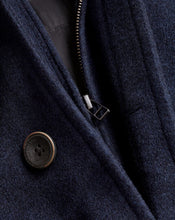 Load image into Gallery viewer, Funnel Neck Wool Overcoat - Ink Blue
