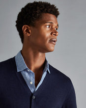 Load image into Gallery viewer, Merino Cardigan - Navy