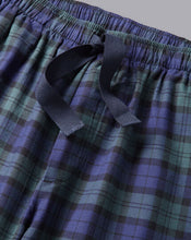 Load image into Gallery viewer, Check Pajama Bottoms - French Blue & Forest Green