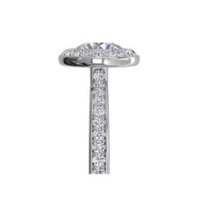 Load image into Gallery viewer, Ritani Halo Micropave Diamond Engagement Ring Style: 1RZ1694
