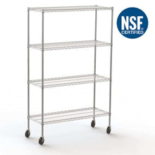 Load image into Gallery viewer, 18″ x 48″ x 72″ 4-Tier Wire Shelving
