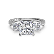 Load image into Gallery viewer, Ritani Three-Stone Diamond Engagement Ring Style: 1PCZ1237