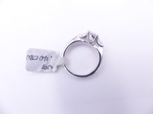 Load image into Gallery viewer, Ritani Modern 18K White Gold Three-Stone Diamond Engagement Ring Style: 1RZ1010