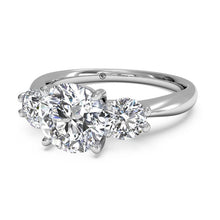 Load image into Gallery viewer, Ritani Three-Stone Diamond Engagement Ring 1RZ1015 SKU: 1RZ1015P-4589