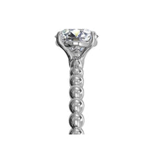 Load image into Gallery viewer, Ritani Solitaire Diamond Beaded Engagement Ring with Surprise Diamonds Style: 1RZ1325