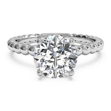 Load image into Gallery viewer, Ritani Solitaire Diamond Beaded Engagement Ring with Surprise Diamonds Style: 1RZ1325