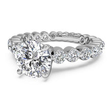 Load image into Gallery viewer, Ritani Shared-Prong Diamond Band Engagement Ring Style: 1RZ1888