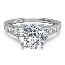 Load image into Gallery viewer, Ritani Tapered Pave Diamond Band Engagement Ring Style: 1RZ2378