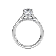 Load image into Gallery viewer, Ritani Tapered Pave Diamond Band Engagement Ring Style: 1RZ2378