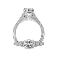 Load image into Gallery viewer, Ritani Modern 18K White Gold Diamond Engagement Ring Style: 1RZ2395