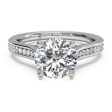 Load image into Gallery viewer, Ritani Channel-Set Diamond Engagement Ring Style: 1RZ2487