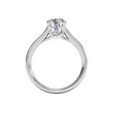 Load image into Gallery viewer, Ritani Micropave Diamond Band Engagement Ring Style: 1RZ2493