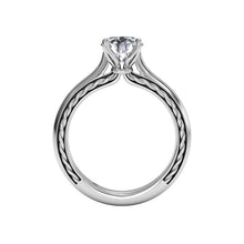 Load image into Gallery viewer, Ritani Solitaire Diamond Braided Engagement Ring Style: 1RZ2828