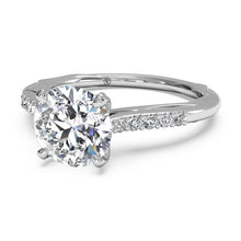 Load image into Gallery viewer, Ritani Solitaire Diamond Modern French-Set Band Engagement Ring Style: 1RZ2841