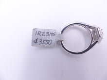 Load image into Gallery viewer, Ritani Vintage Hexagonal Halo Vaulted Diamond Band Engagement Ring Style: 1RZ3105