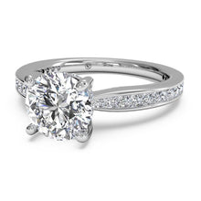Load image into Gallery viewer, Ritani Tapered Channel-Set Diamond Band Engagement Ring Style: 1RZ3447