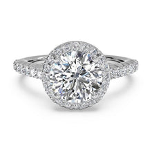 Load image into Gallery viewer, Ritani French-Set Halo Diamond Band Engagement Ring Style: 1RZ3705