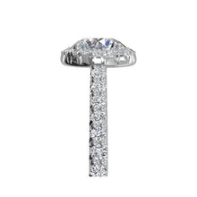 Load image into Gallery viewer, Ritani French-Set Halo Diamond Band Engagement Ring Style: 1RZ3705