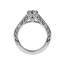 Load image into Gallery viewer, Ritani Lattice Tapered Micropave Diamond Band Engagement Ring Style: 1RZ4185