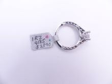 Load image into Gallery viewer, Ritani Lattice Tapered Micropave Diamond Band Engagement Ring Style: 1RZ4185