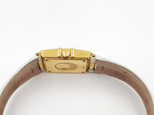 Load image into Gallery viewer, Omega Constellation QUADRA Quartz Yellow Gold on Leather Strap Ladies Watch