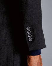 Load image into Gallery viewer, Wool Cashmere Overcoat - Black