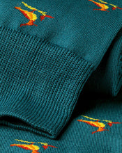 Load image into Gallery viewer, Lapwing Motif Socks - Pale Teal Green