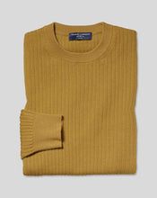 Load image into Gallery viewer, Wool Cotton Rib Sweater - Dark Yellow