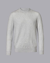 Load image into Gallery viewer, Merino Cashmere Crew Neck Sweater - Silver