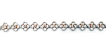 Load image into Gallery viewer, 18K White Gold And Pink Faint Natural Diamond Bracelet. Style: SEB8660APG-1
