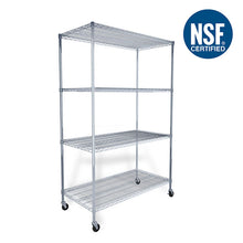 Load image into Gallery viewer, 24″ x 48″ x 72″ 4-Tier Wire Shelving