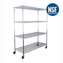 Load image into Gallery viewer, 24″ x 60″ x 72″ 4-Tier Wire Shelving
