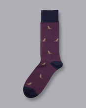 Load image into Gallery viewer, Dog Motif Socks - Purple