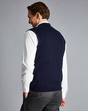 Load image into Gallery viewer, Merino Zip Through Vest - Navy