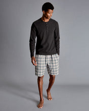 Load image into Gallery viewer, Henley Long Sleeve Pajama Top - Charcoal