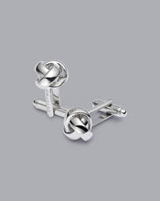 Load image into Gallery viewer, Knot Cufflinks - Silver