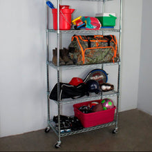 Load image into Gallery viewer, 18″ x 36″ x 72″ 5-Tier Wire Shelving