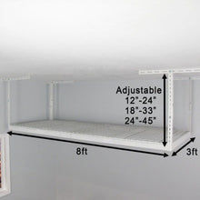 Load image into Gallery viewer, 3′ x 8′ Overhead Garage Storage Rack