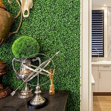 Load image into Gallery viewer, 3.5 ft. H x 3.5 ft. W Artificial Plants Milan Hedge Polyethylene Fence Panel (Set of 2)