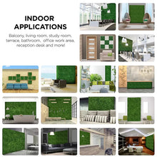 Load image into Gallery viewer, 3.5 ft. H x 3.5 ft. W Artificial Plants Milan Hedge Polyethylene Fence Panel (Set of 2)