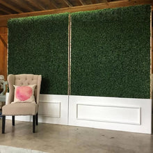 Load image into Gallery viewer, 3.5 ft. H x 3.5 ft. W Artificial Plants Milan Hedge Polyethylene Fence Panel (Set of 2)