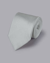 Load image into Gallery viewer, Stain Resistant Silk Tie - Chalk