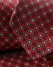 Load image into Gallery viewer, Stain Resistant Floral Silk Tie - Maroon Red