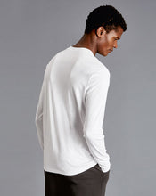 Load image into Gallery viewer, Henley Long Sleeve Top - White