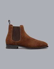 Load image into Gallery viewer, Suede Chelsea Boots - Walnut Brown