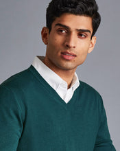Load image into Gallery viewer, Merino V-Neck Sweater - Teal