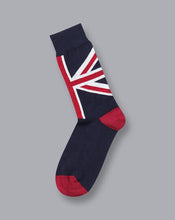 Load image into Gallery viewer, Union Jack Socks - French Blue